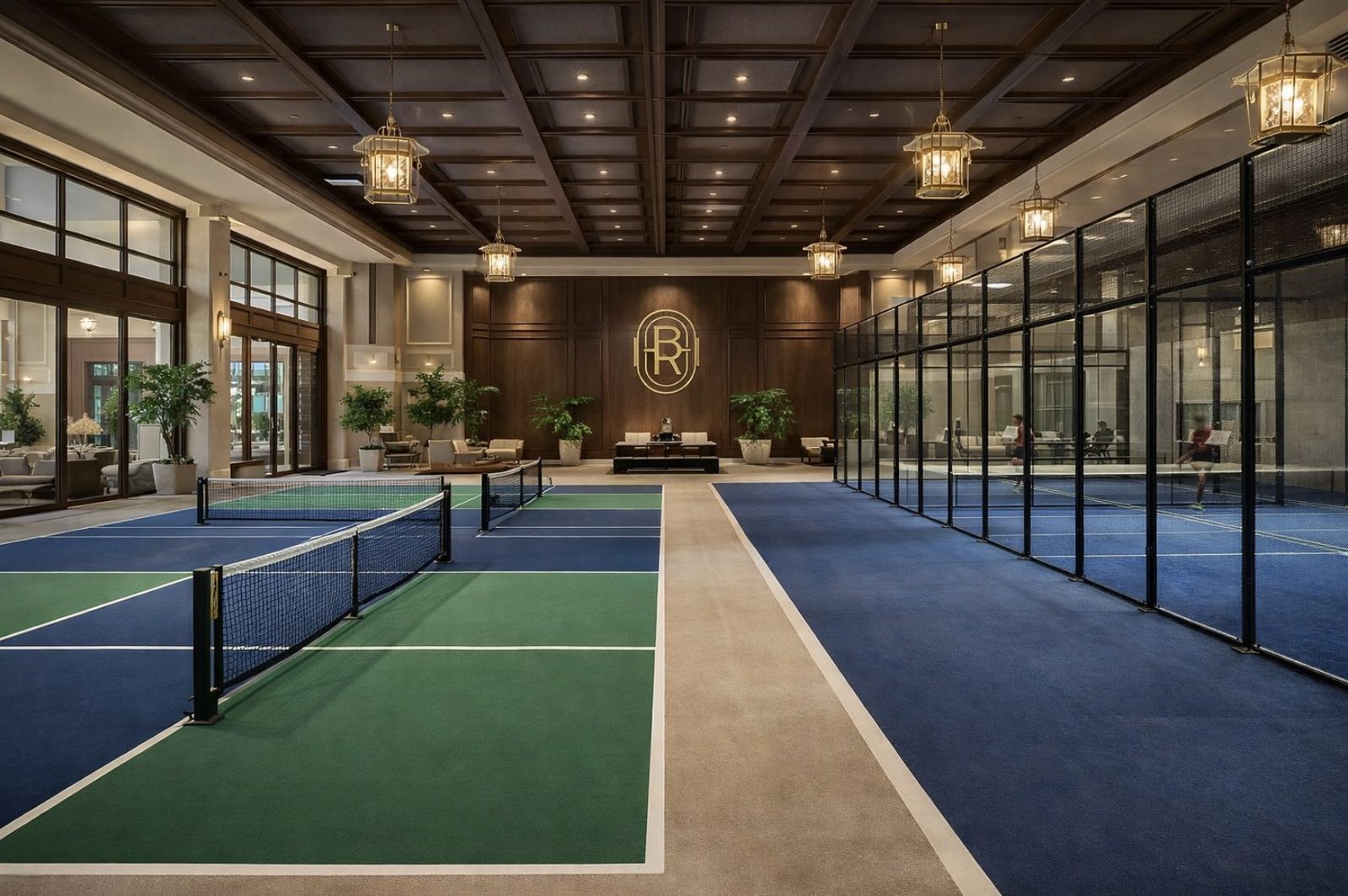 Padel and pickleball courts